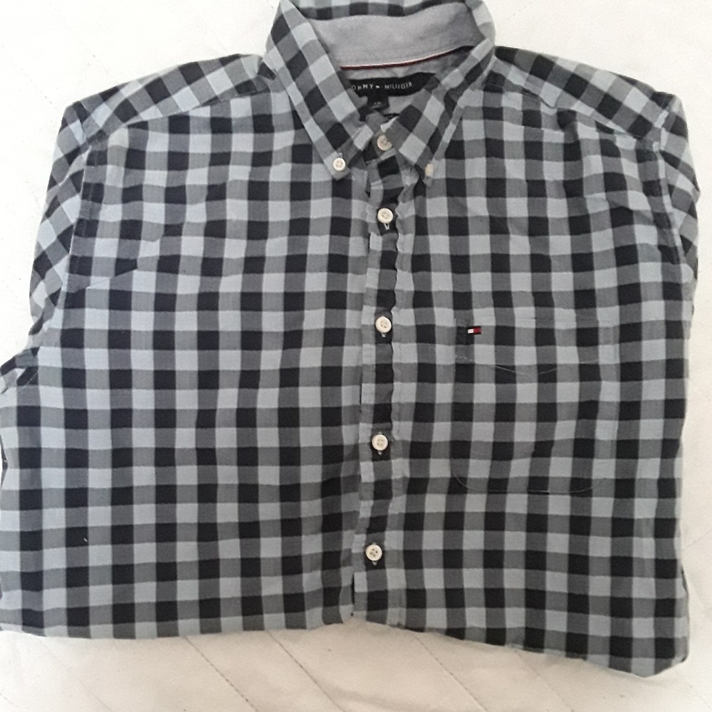 Mens button front long sleeve Tommy Hilfiger shirt